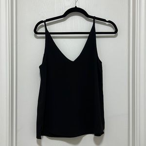 American Apparel V Neck Top Black
